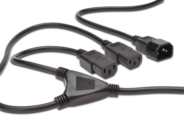PREMIUMCORD Kabel napájecí 230V prodlužovací Y - 1xM/2xF
