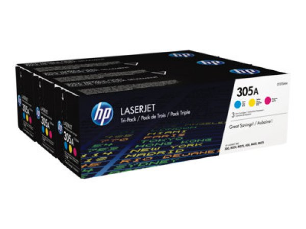 Toner HP CF370AM, 305A (3x2 600 stran)