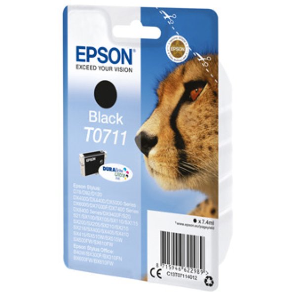 Náplň Epson C13T07114022 černá blistr s RF alarmem