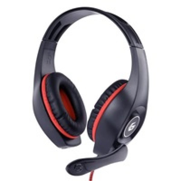 GEMBIRD sluchátka s mikrofonem GHS-05-R, gaming, černo-červená, 1x 4-pólový 3,5mm jack?v=1746100806