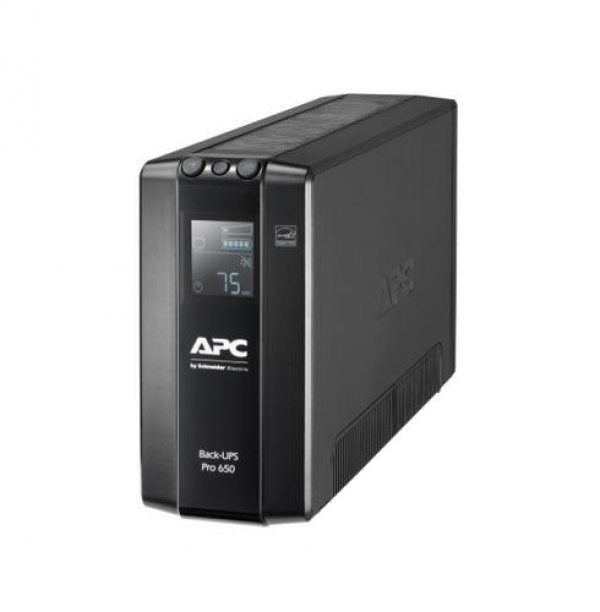 APC Back UPS Pro BR 650VA, 6 Outlets, AVR, LCD Interface (390W)