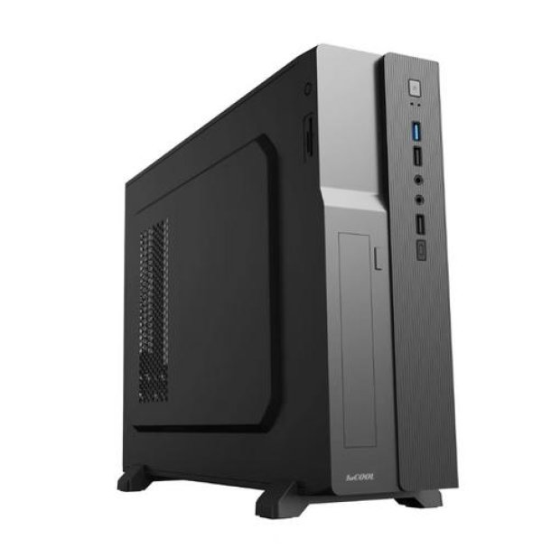 1stCOOL skříň COMPACT 1, Micro Tower, AU, USB 3.0, USB-C, CR, 1x 80mm Fan, černá