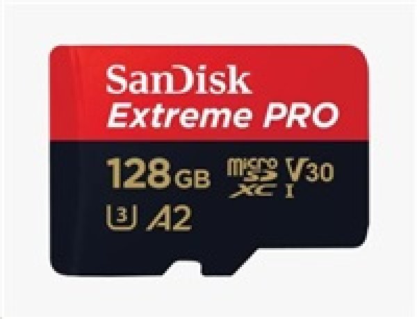 SanDisk Extreme PRO/micro SDXC/128GB/200MBps/UHS-I U3 / Class 10/+ Adaptér