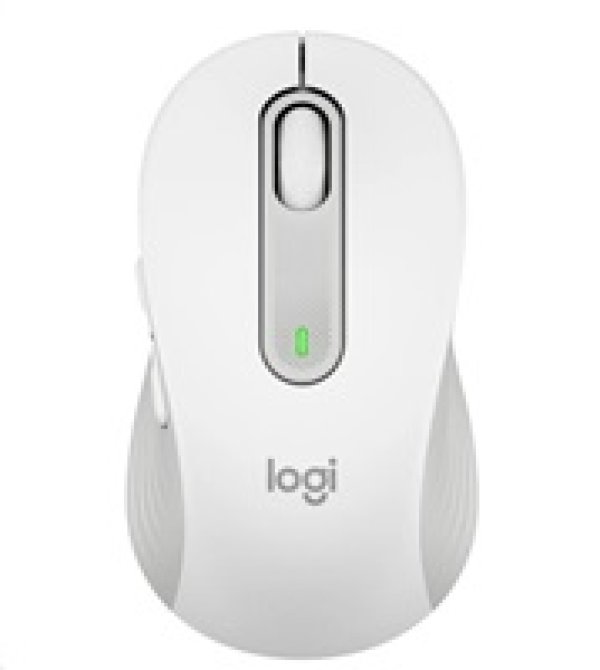 Logitech M650M/Kancelářská/Laserová/Bezdrátová USB + Bluetooth/Bílá
