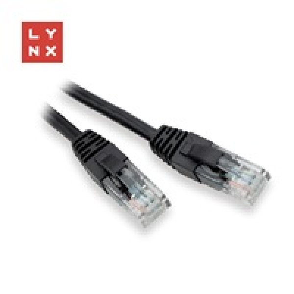 LYNX UTP patch kabel Cat5e, PVC, CCA, 2m, černý?v=1755207603
