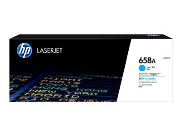 Toner HP W2001A, HP 658A azurový (6 000 stran)