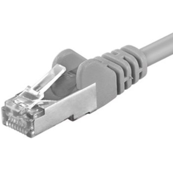 PremiumCord Patch kabel UTP RJ45-RJ45 CAT6 0.1m šedá