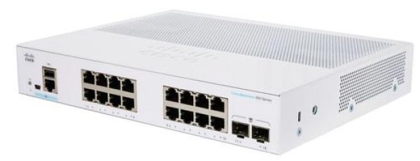 Cisco switch CBS350-16T-2G-EU (16xGbE,2xSFP,fanless) - REFRESH