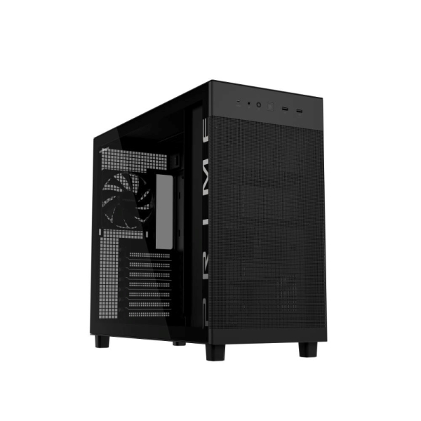 ASUS case PRIME AP303 TG BLACK, ATX, průhledná bočnice,1x120mm, černá