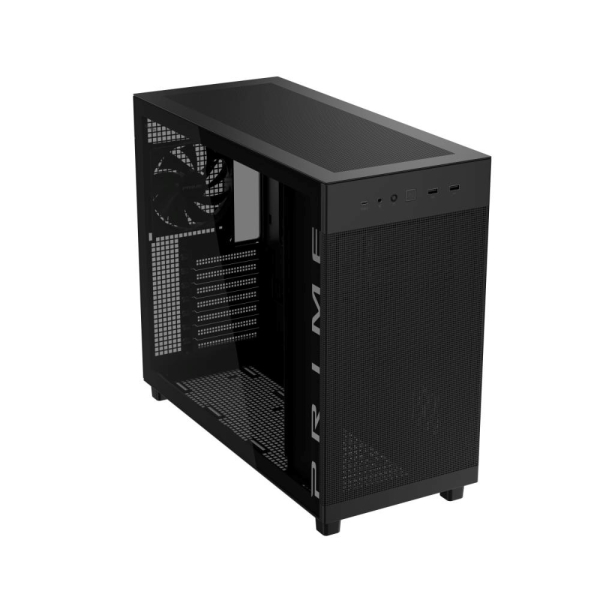 ASUS case PRIME AP303 TG BLACK, ATX, průhledná bočnice,1x120mm, černá