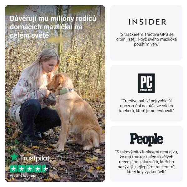 Tractive GPS DOG XL – sledování polohy a aktivity pro psy - zelený