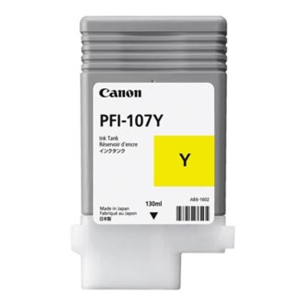 Náplň CANON PFI-107, 6708B001 žlutá (130 ml)