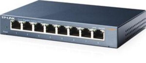 TP-Link switch TL-SG108 (8xGbE, fanless)