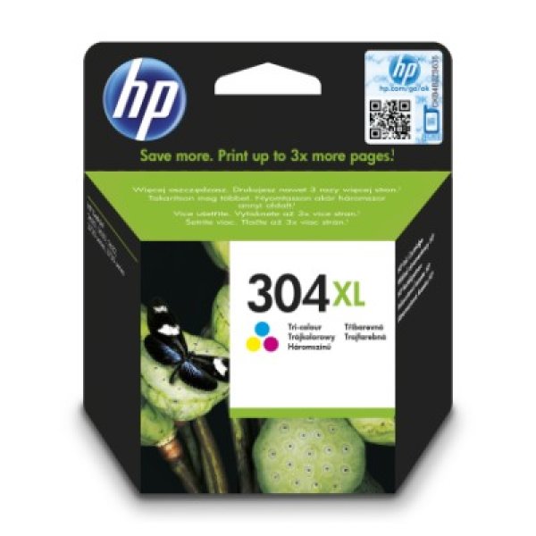 Náplň HP 304XL, N9K07AE barevná (300 stran)