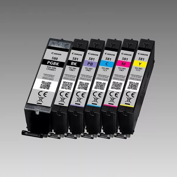 Canon CARTRIDGE PGI-580/CLI-581 BK/CMYK Multi-pack SEC pro PIXMA TS615x,625x,635x,815x,915xTR7550,8550