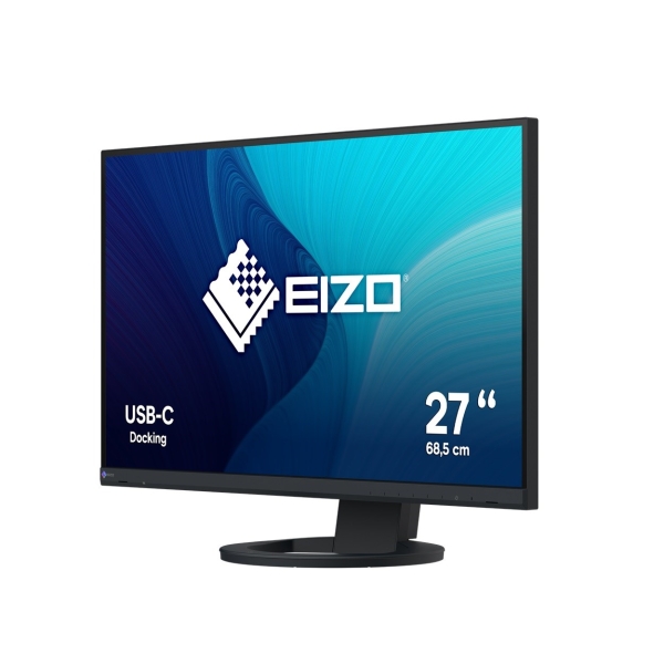 EIZO MT 27" EV2720S-BK FlexScan, IPS, 2560x1440, 350nit, 1500:1, 5ms, USB-C, DisplayPort, HDMI, USB, Repro, Černý