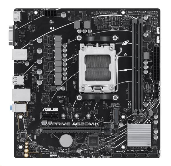 ASUS MB Sc AM5 PRIME A620M-K, AMD A620, 2xDDR5, 1xHDMI, 1xVGA, mATX
