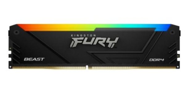 128GB DDR4-3200MHz CL16 FURY Beast RGB, 4x32GB