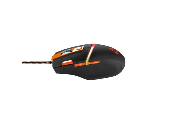 CANYON herní myš SULACO, 7 programovatelných tlačítek, senzor Pixart, až 4200 DPI, opletený kabel, RGB podsvícení, černá