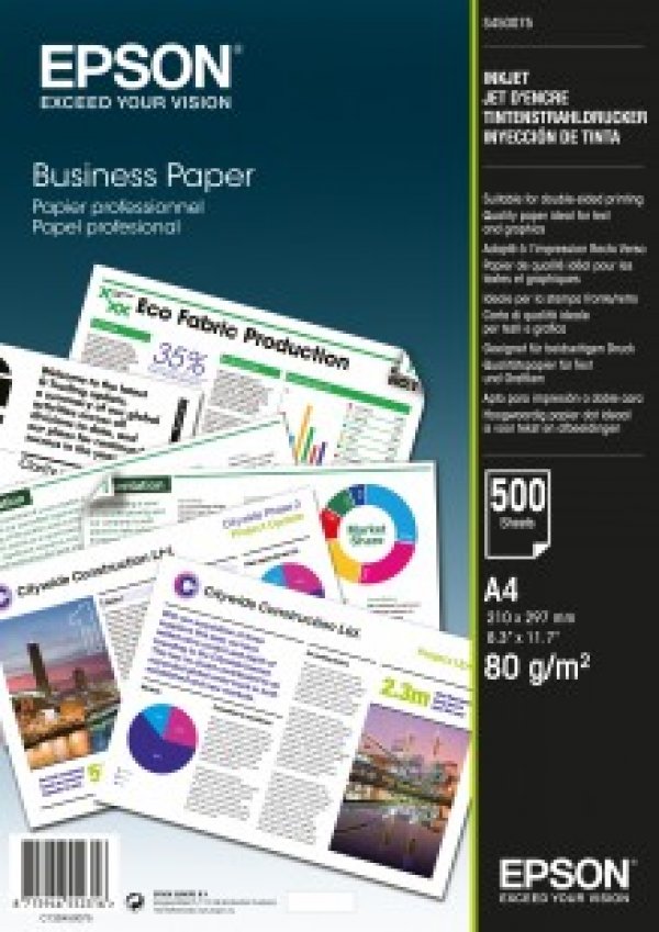 Xerografický papír Epson, Business Paper A4, 80 g/m2, bílý, 500 listů