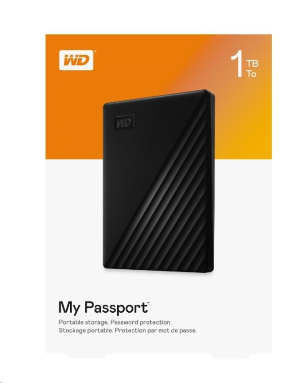 WD My Passport/1TB/HDD/Externí/2.5''/Černá/3R