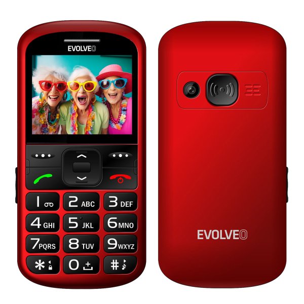 EVOLVEO EasyPhone XS, mobilní telefon pro seniory, červená?v=1750075202