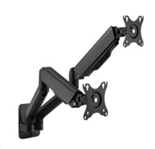 Držák monitoru Brateck LDA32-114E dvě ramena vedle sebe mechanická pružina nástěnný