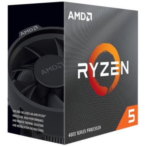 AMD cpu Ryzen 5 4500 AM4 Box (s chladičem, 3.6GHz / 4.1GHz, 8MB cache, 65W, 6 jádro, 12 vlákno, 0 GPU)
