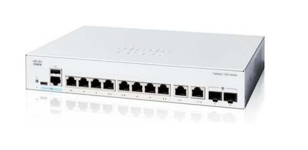 Cisco Catalyst switch C1300-8T-E-2G (8xGbE,2xGbE/SFP combo,fanless) - REFRESH