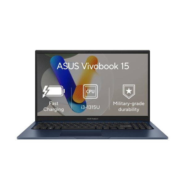 ASUS NTB Vivobook 15 (X1504VA-BQ2760W), i3-1315U, 15.6" FHD, 8GB, 512GB SSD, Intel, W11 Home, Quiet Blue