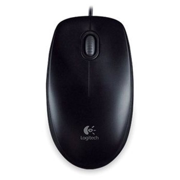 Logitech B100/Kancelářská/Optická/Drátová USB/Černá
