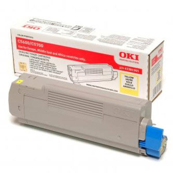 Toner OKI 43381905 žlutý (2 000 stran)
