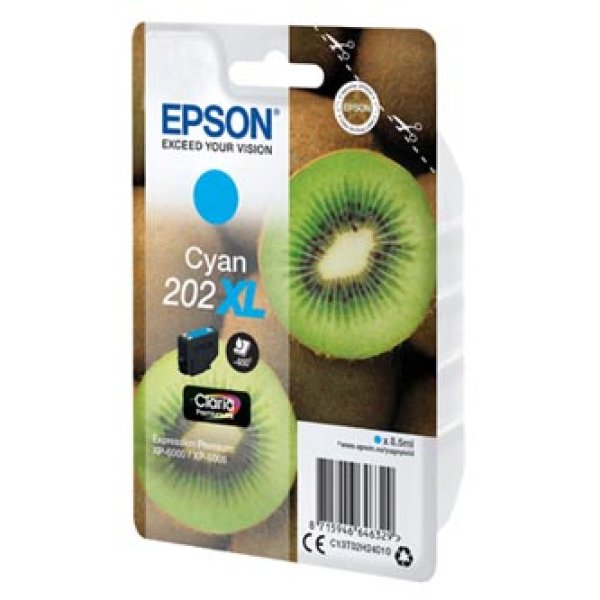 Náplň EPSON C13T02H24010, 202XL azurová (8,5 ml)