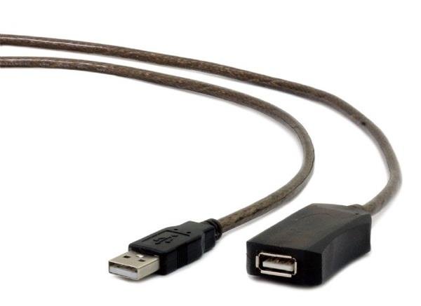 Gembird aktívny predlžovací kábel USB 2.0 (M-F), 5 m, čierny?v=1761864003