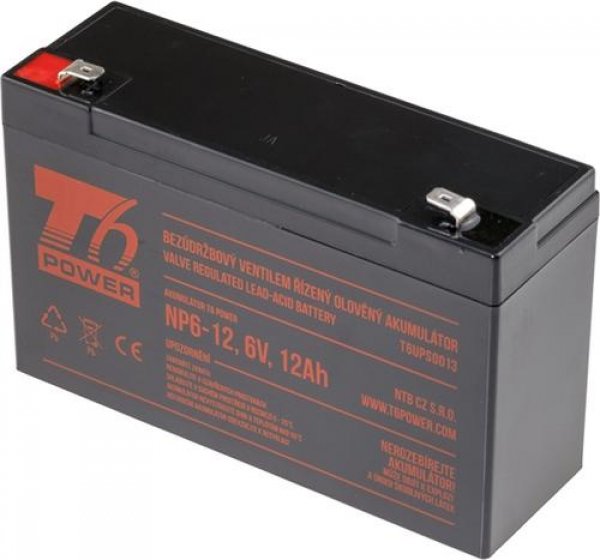 T6 POWER olověný akumulátor NP6-12, 6V, 12Ah?v=1754078403