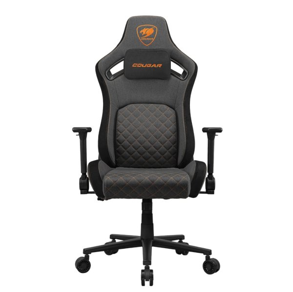 COUGAR herní židle DEFENSOR GRAY F (Tkaná látka) - černá/šedá