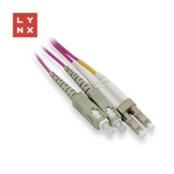 LYNX duplexní patch kabel MM, OM4, LC/SC, 50/125µm, 15m?v=1755034804