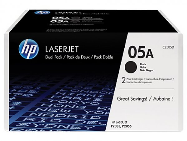 Toner HP CE505D černý (2x2 300 stran)