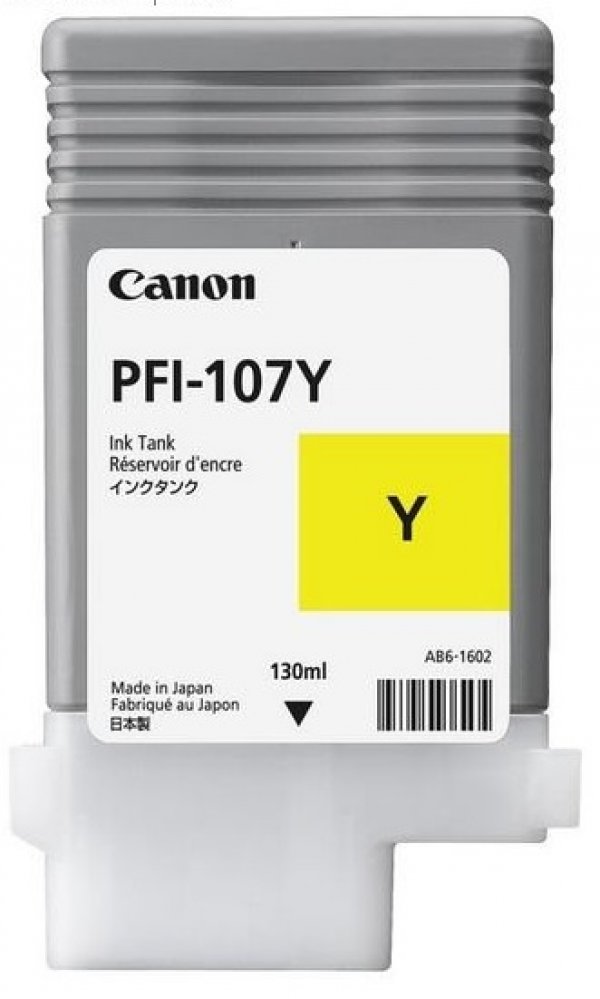 Náplň CANON PFI-107, 6708B001 žlutá (130 ml)