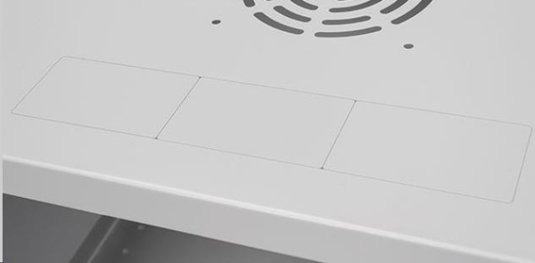 LEXI-Net 19" nástěnný rozvaděč Basic 6U 520x450, skleněné dveře, bez zad, rozložený, šedý