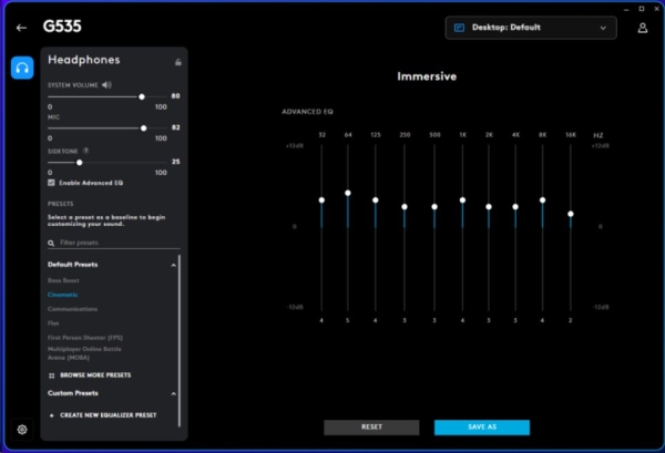 Logitech G535 LIGHTSPEED Wireless Gaming Headset - BLACK