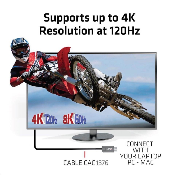 Club3D Kabel Ultra Rychlý HDMI™ Certifikovaný AOC Kabel 8K60Hz, 4K120Hz, 10m