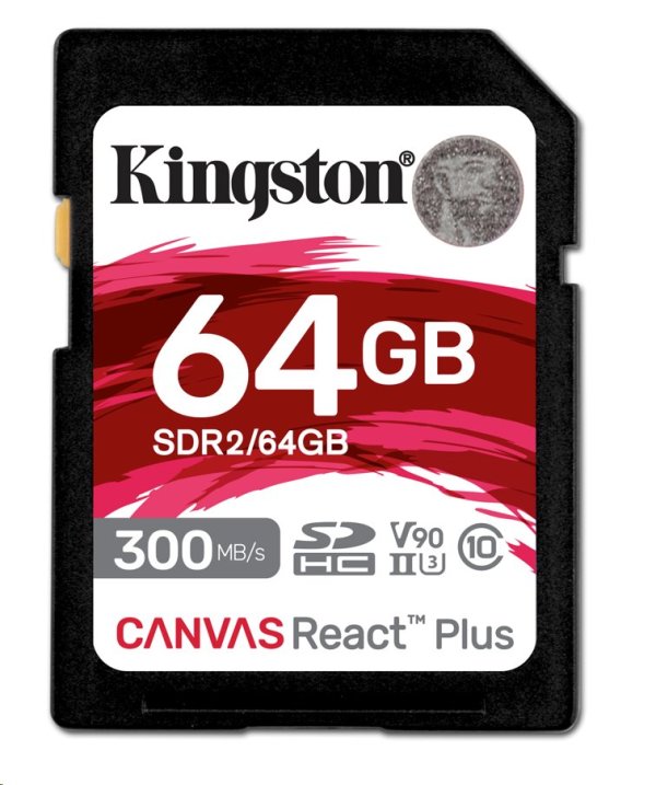 KINGSTON SD card SDXC 64GB Canvas React Plus
