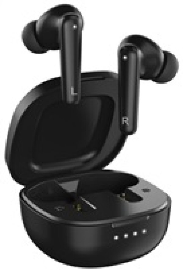 GENIUS sluchátka s mikrofonem HS-M910BT bezdrátový, do uší, mikrofon, výdrž 4 hodiny,, Bluetooth, USB-C, černý