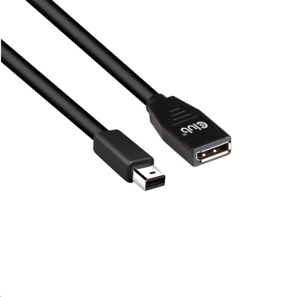 Club3D Prodlužovací kabel Mini DisplayPort 1.4 na DisplayPort 8K 60Hz DSC 1.2 HBR3 HDR Bidirectional (M/F), 1m
