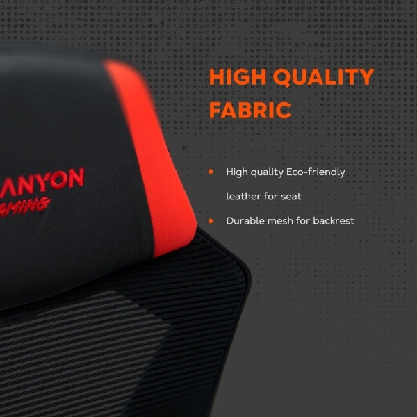 CANYON gaming chair Flow MCH01 Mesh Black Red
