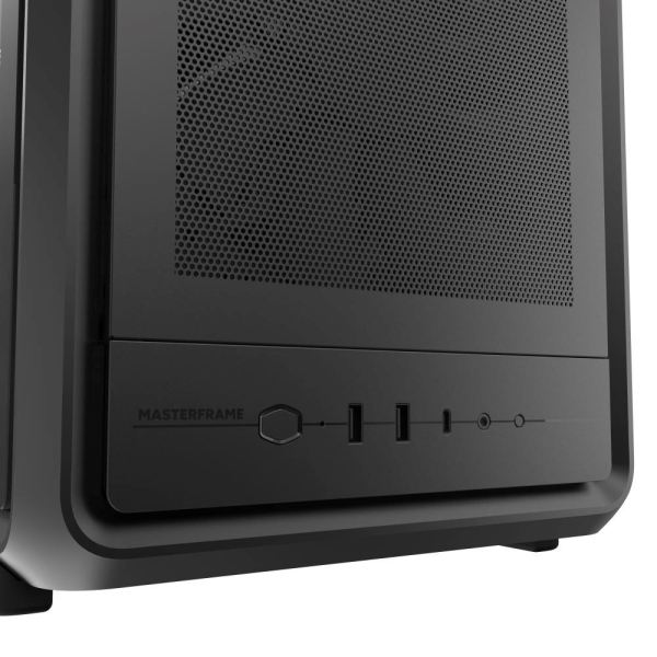 Cooler Master case MasterFrame 500 Mesh Black, Průhledná bočnice, ATX, 2x 200mm Fan, 1x 120mm Fan, Černá