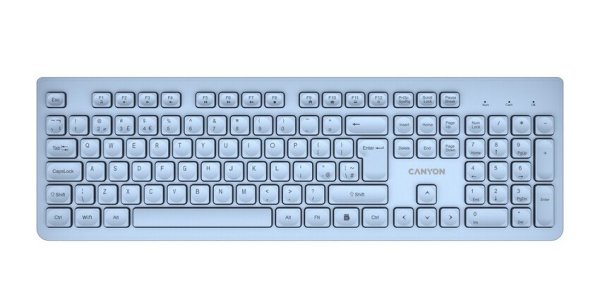 CANYON keyboard HKB-W01 CS AAA Wireless Blue