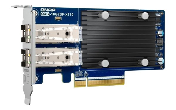 QNAP QXG-10G2SF-X710 síťová rozšiřující karta SFP+, dual-port Intel X710 pro NAS s PCIe
