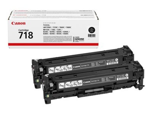 Toner CANON CRG-718 černý (2x3 400 stran)